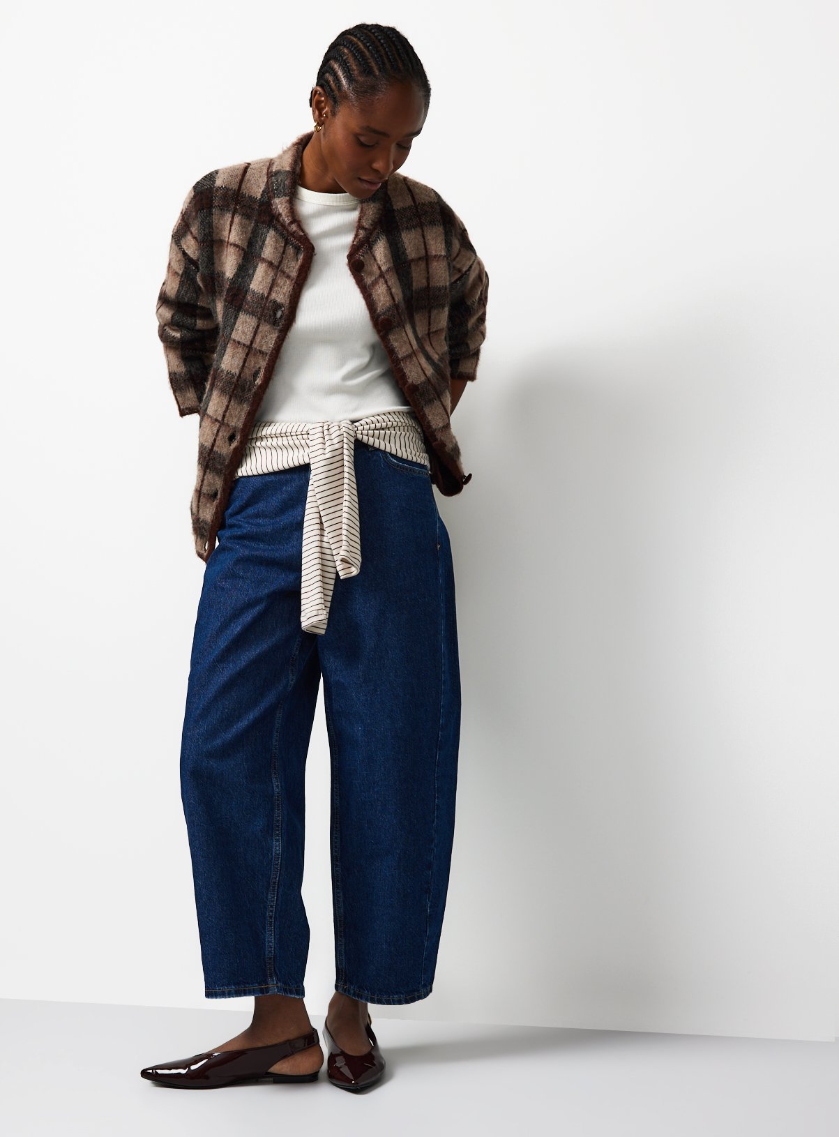 Buy Brushed Check Jacket L | Cardigans | Argos